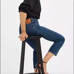 Levi’s Wedgie Fit Straight Ankle Jeans